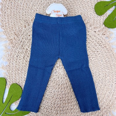 Conjunto Casaco de Linha e Calça Canelada - Azul Jeans Conjunto Casaco de Linha e Calça Canelada - Azul Jeans